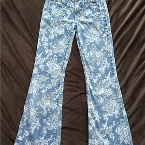 Gap × LoveShackFancy Kids High Rise Floral ‘70s Flare Jeans